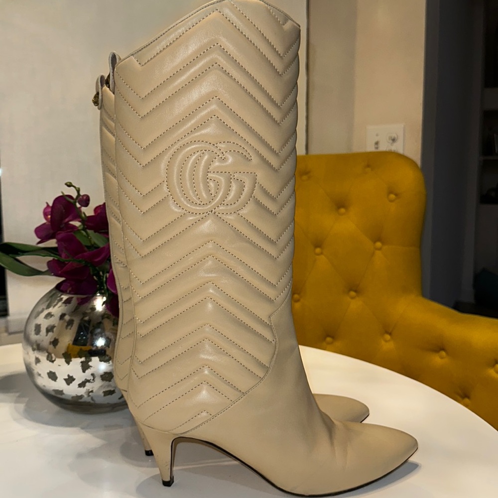 Gucci GG Boots Matlasse Boots Leather Size 41